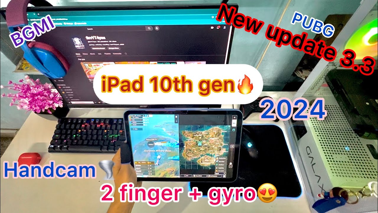 ipad 10 gen bgmi test handcam. Pubg new update 2 finger + gyro gameplay ...