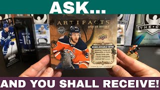 Ask and you shall receive! Opening 2019-20 Upper Deck Artifacts Hockey!