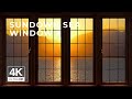 4K Sundown Sea window view - Relaxing, Calming, Ambience