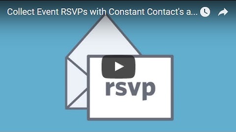 Add rsvp to your email with constant contact