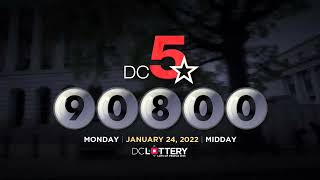 DC LOTTERY Midday 01/24/2022