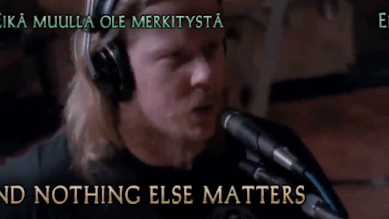 METALLICA - NOTHING ELSE MATTERS (lyrics EN & FI)