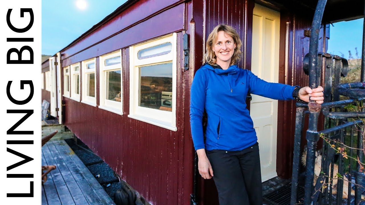 Old Railway Carriage Converted Into Stunning Off-Grid Home