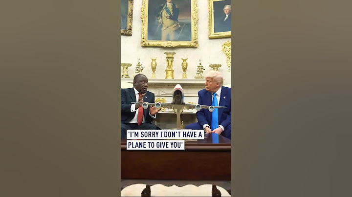 Ramaphosa to Trump:  'I'm sorry I don't have a plane to give you'