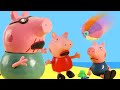 Peppa Pig&#39;s Beach Ball Boo Boo Moment | Peppa Pig Stop Motion | Peppa Pig Toys | Toys fir Kids