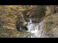山梨県 西沢渓谷 七ツ釜五段の滝の紅葉