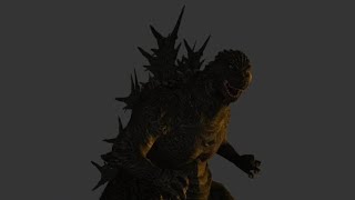 Godzilla minus one animation prisma 3d test
