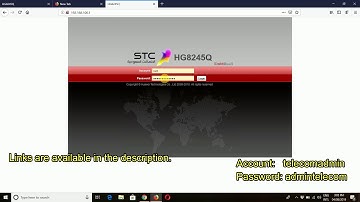 STC fiber Optic Router setting, Change password and Login settings/English Subtitle || Modem HG8245Q