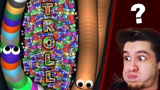 TROLLING PEOPLE IN SLITHERIO AGAIN (Funny Moments)  | Slither.io