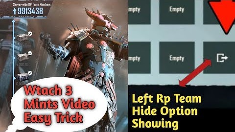 How To Left Rp Team New Sesaon M2 Watch Video Easy Trick Pubg Mobile