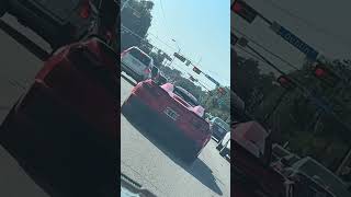 need for speed 😍🔥 #corvette #redcar #cargirl #redcarpet #trafficrules #corvetteclub #carspotting