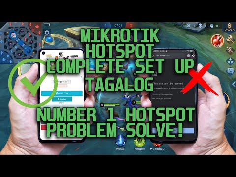 MIKROTIK HOTSPOT  COMPLETE SETUP CONFIGURATION AND LOGIN PORTAL FIX (TAGALOG)