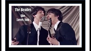 The Beatles - She Loves You - Imagens e áudio em HD - Legendas em inglês e português