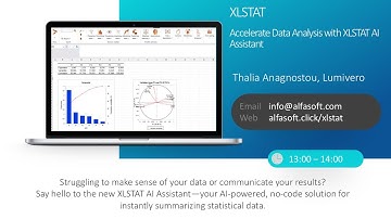 XLSTAT – Accelerate Data Analysis with XLSTAT AI Assistant (Alfasoft Online Demo Days 2025)