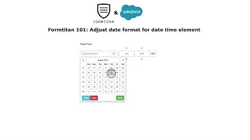 Adjust date format for date time element