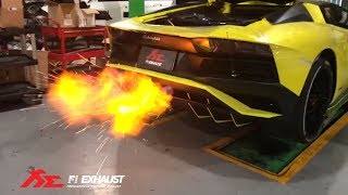 Lamborghini Aventador S LP740-4 x Fi Exhaust - Insane Revs & Spitting Fire