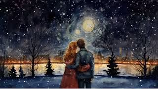 LoFi Pre-Christmas Romantic Starry Night Couple