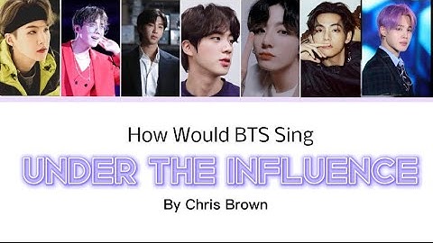 BTS-Under The Influence (lyrics)[How would BTS Sing Under the Influence by Chris Brown]