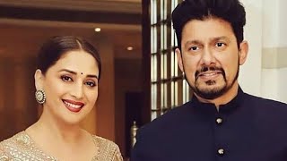 Madhuri Dixit with husband Dr.Shriram madhav Nene #madhuridixit #viral#bollywood