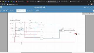 DLD Lab02 | AND, OR and NOT gate with their equivalence circuits | Multisim Live