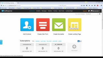 Getresponse - How to create a newsletter