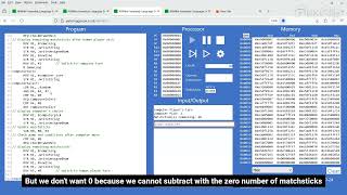 Matchsticks Game using ARM Assembly language