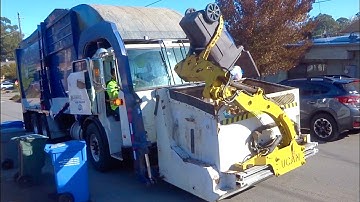 The Bridgeport U-CAN Automated Front Loader Garbage Truck!