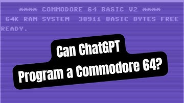 Can ChatGPT Program a Commodore 64? Let