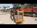 Bricks Stack Grapple with ACE Forklift. ( Mastermind Equipments)