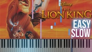 The Lion King - Can You Feel The Love Tonight | How To Play Piano Tutorial [SLOW EASY] + Sheets @MarijanPiano