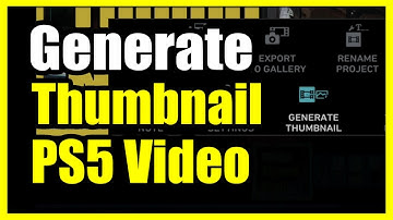 How to Generate a Thumbnail on Videos for Youtube on PS5 (Video Editing Tutorial)