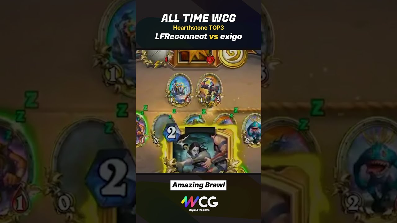  WCG Origin Amazing Brawl L ALL TIME Hearthstone TOP 3 Legend Game