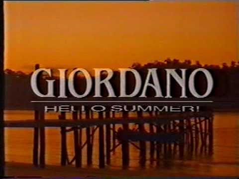香港中古廣告: giordano (hello summer)1991