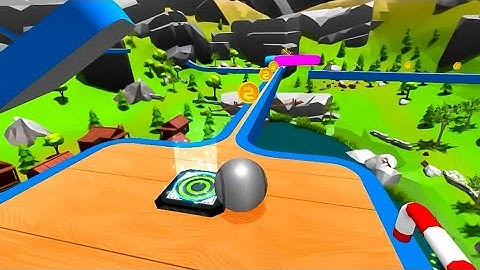 Sky Rolling Ball SpeedRun Gameplay Level 166 to 167