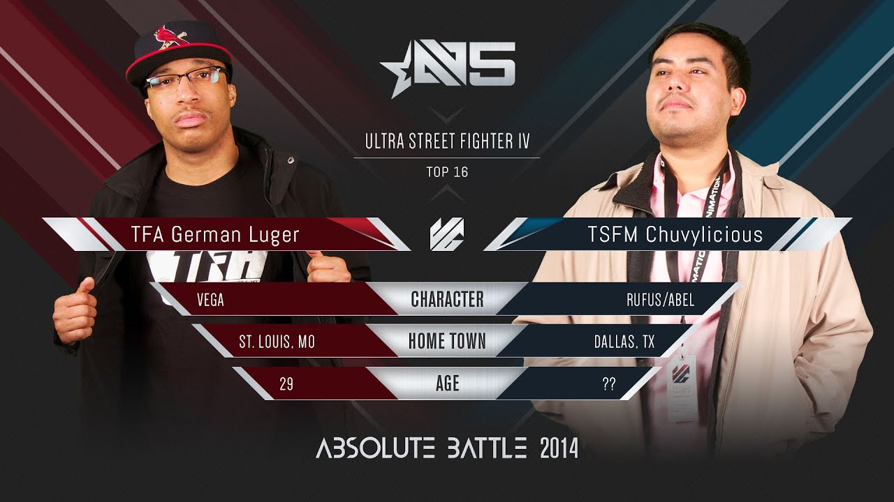 Absolute Battle 5 - USFIV - TFA German Luger vs TSFM Chuvylicious