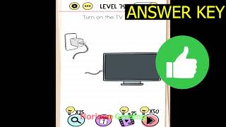 Brain Test Tricky Puzzles LEVEL 79 Turn on the TV please - Gameplay Walkthrough Android IOS