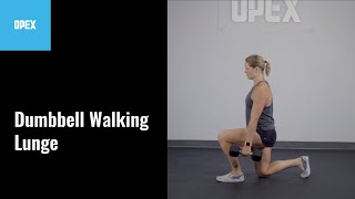 Dumbbell Walking Lunge  - OPEX Exercise Library