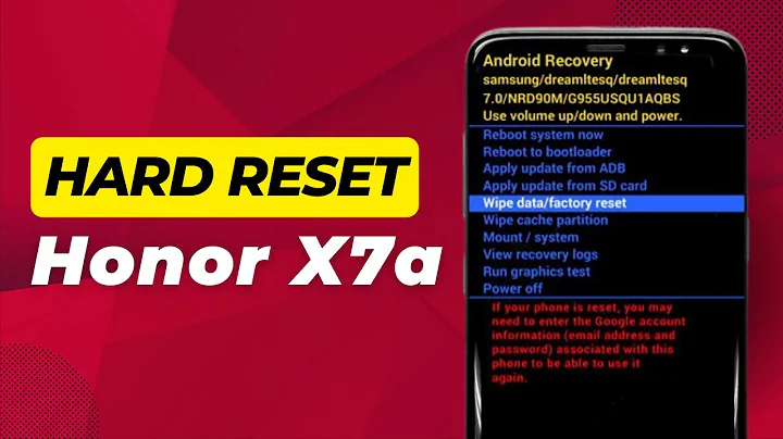 Honor X7a Hard Reset Pattern Unlock (Quick & Easy)