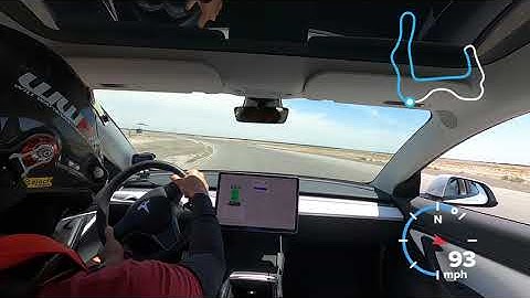 Tesla Model 3 Record run, Buttonwillow 13CCW