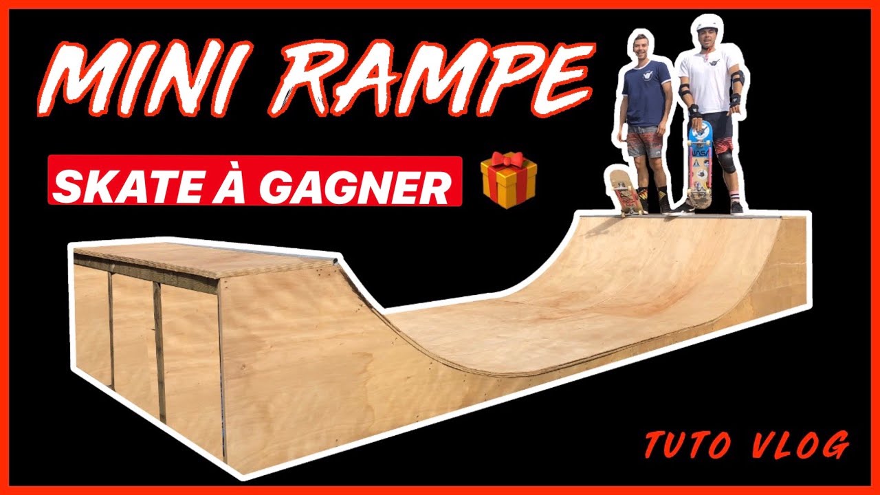 CONSTRUIRE MINI RAMPE de A à Z et combien ça coûte + SKATE À GAGNER (tuto  vlog skate France) 