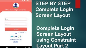 Lecture17, Constraint Layout Practice Complete Part 2 in Urdu