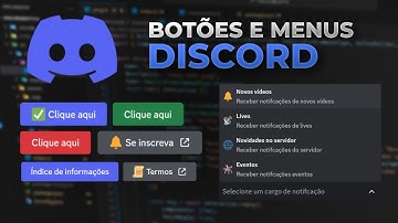 Como os botões e menus de seleção funcionam?  -  Bot de Discord V14 e Typescript