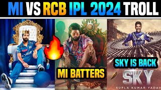 MI VS RCB IPL 2024 TROLL | TELUGU TROLLS | ROHITH SHARMA | KOHLI | SURYA KUMAR | BUMRAH | ISHAN