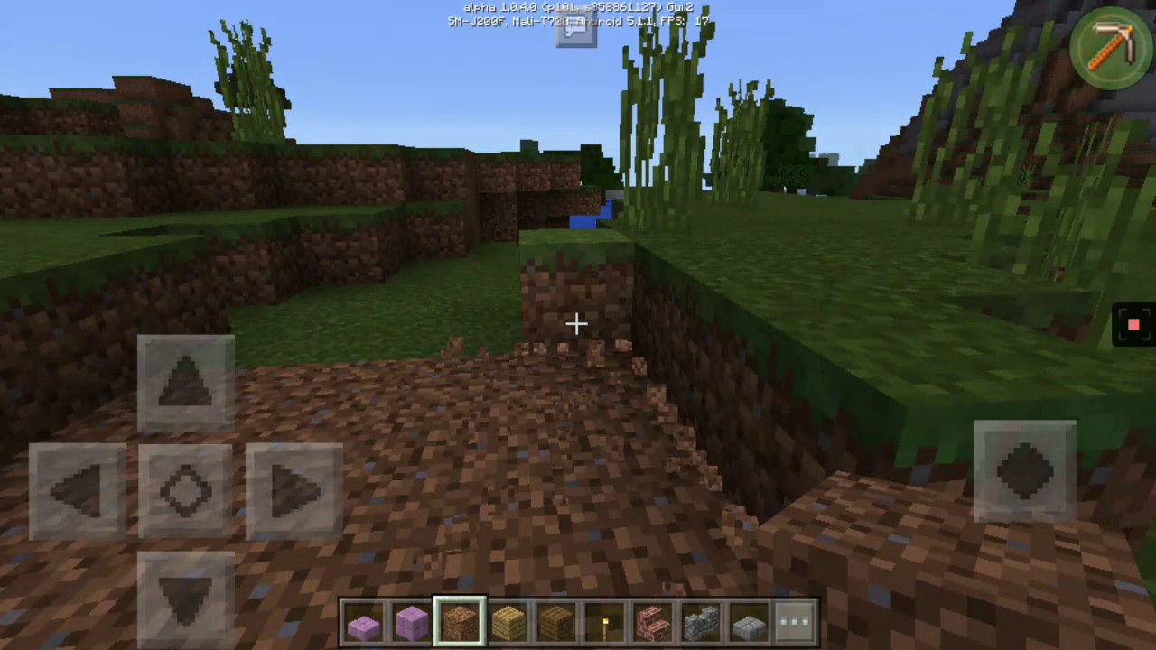 First time playing minecraft pe - YouTube