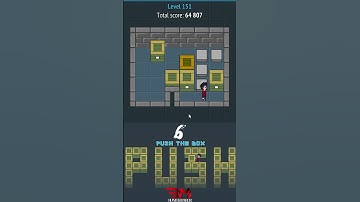 Push the Box Puzzle #151   #game #puzzlesolving #PushTheBox #Puzzle #pushbox #gamingchallenge #لعبة