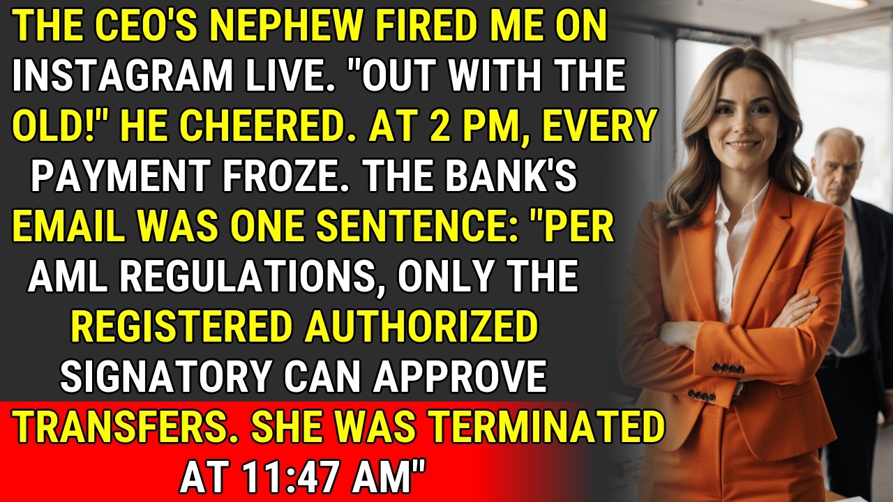 Уволили в прямом эфире в Instagram, я позволил правилам AML заморозить их аккаунты ♟️