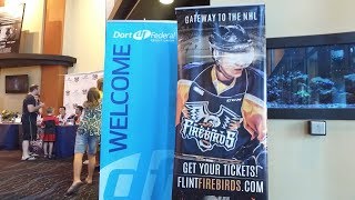Firebirds Players at Dort Federal Credit Union Movie Day