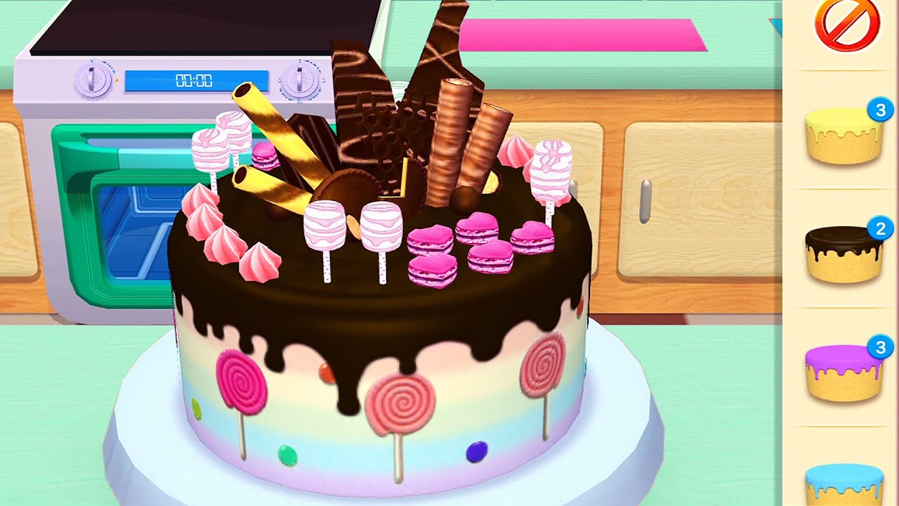 Cake 3d Decorating Game Sweet Bakery Shop Desserts, Cakes Design