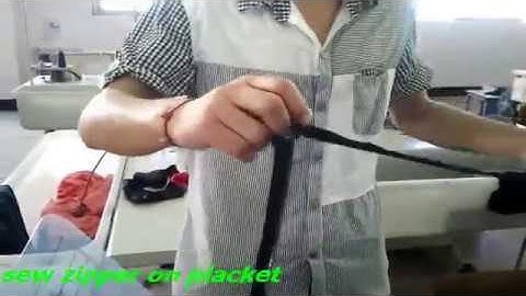 Rập cải tiến Zipper Sewing on Placket