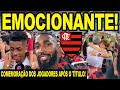 EMOCIONANTE! FESTA DE COMEMORAÇÃO DOS JOGADORES DO FLAMENGO APÓS TÍTULO DO CARIOCA 2024! MENGÃO E+ image